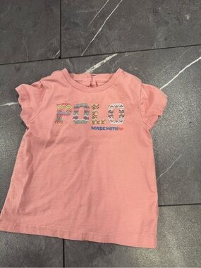 Polo by Ralph Lauren Pink Short Sleeve Graphic Logo Tee